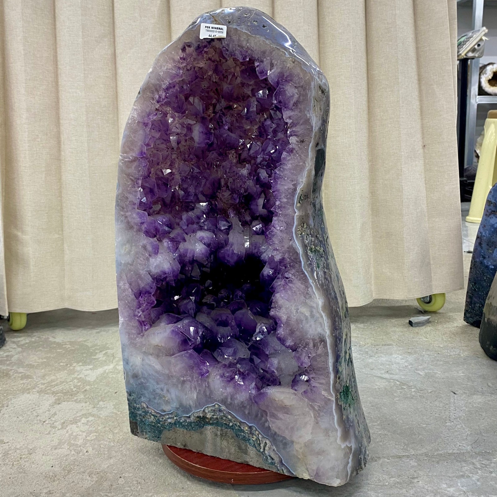 97.86LB Natural agate Amethyst geode quartz cluster crystal Cathedral specimen