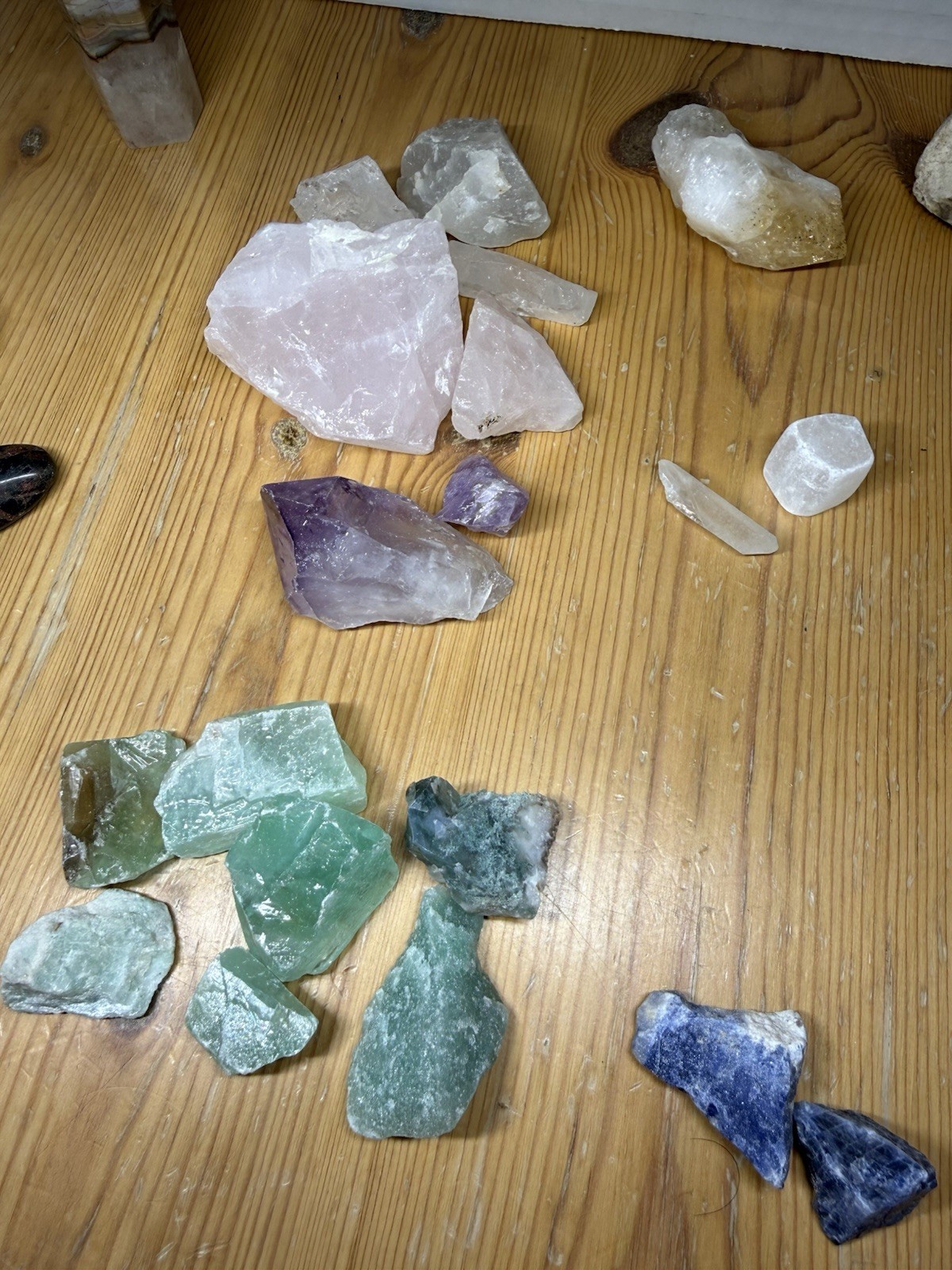 Mixed Crystal Lot 70+ Raw Polished Stones Rocks Gemstones And Pillars Spiritual