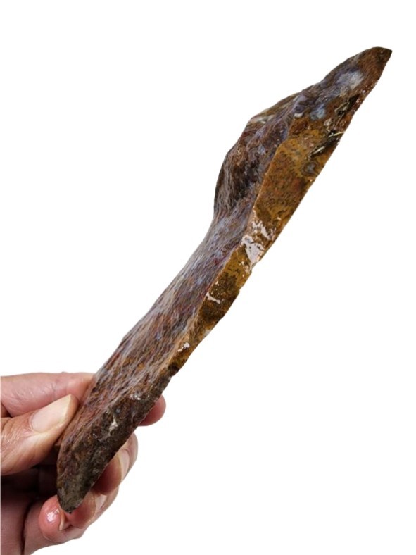 Red Moss Agate Faced Rough 226.2 grams