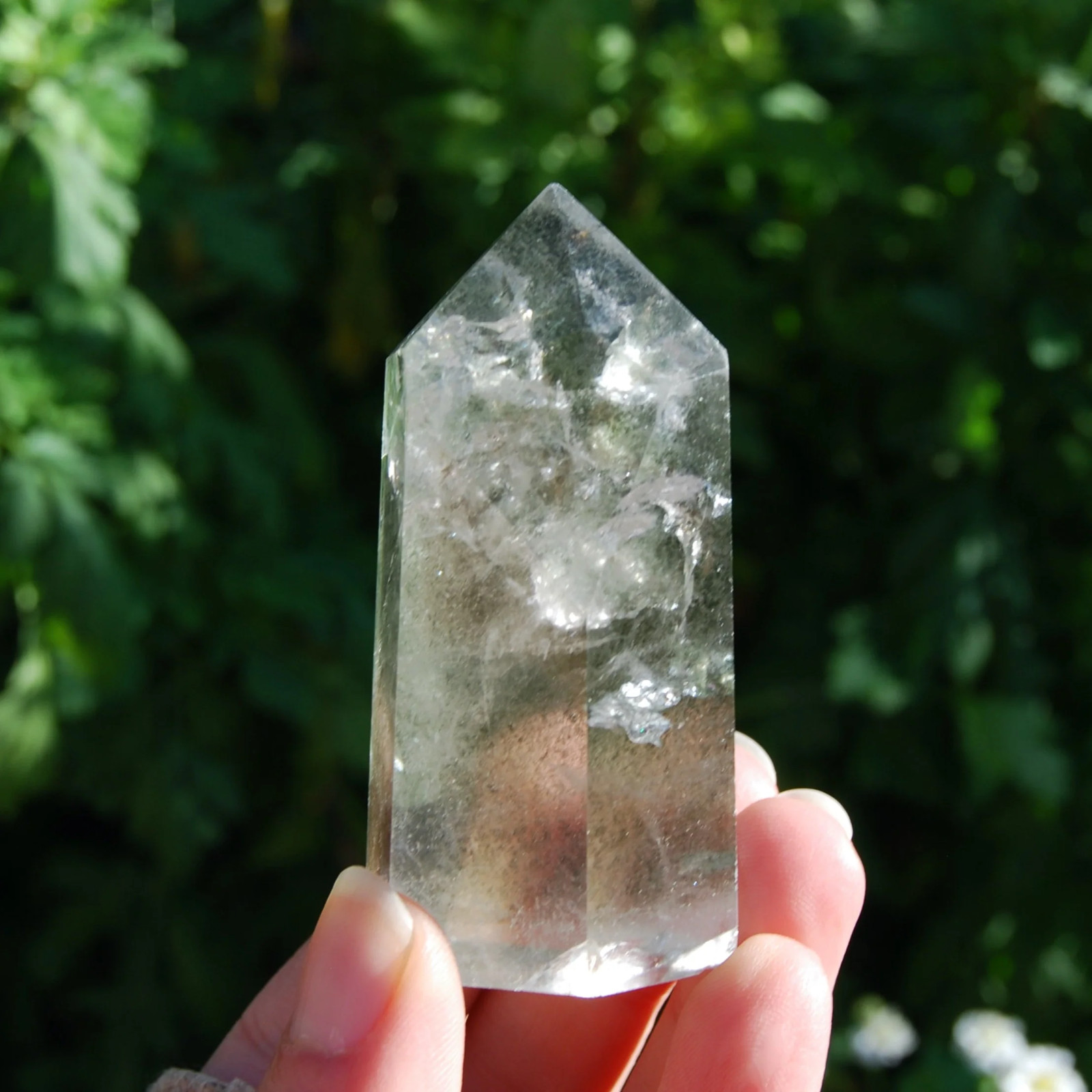 3in 122g Lodolite Crystal Tower, Scenic Garden Quartz, Landscape Quartz, Brazil