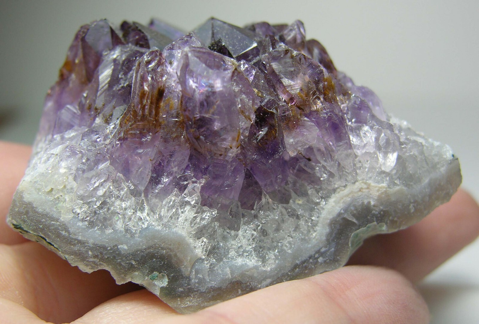 #20 Natural 2 1/16in Brazilian Amethyst Cacoxenite Crystal Cluster Specimen 53mm