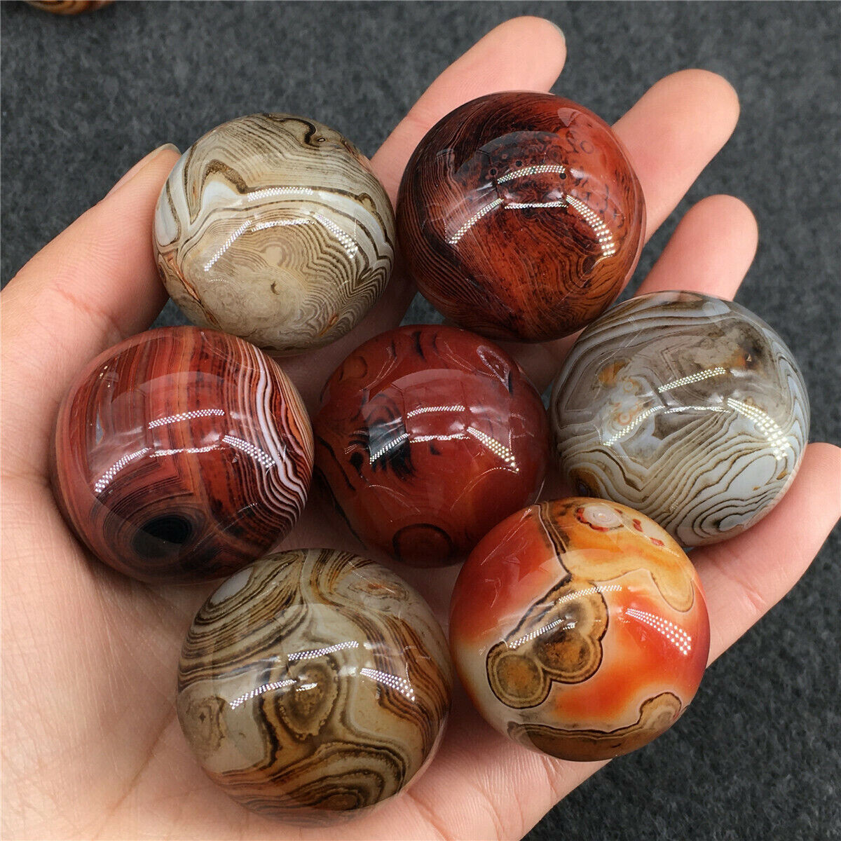 1pc Natural Silk agate ball Quartz Crystal Sphere Ball reiki Healing 50g+