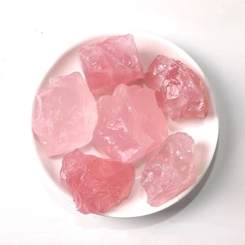 3-5cm Rose Quartz Raw Rough Stone Chunks Healing Reiki Energy Crystal Gifts 1PCS