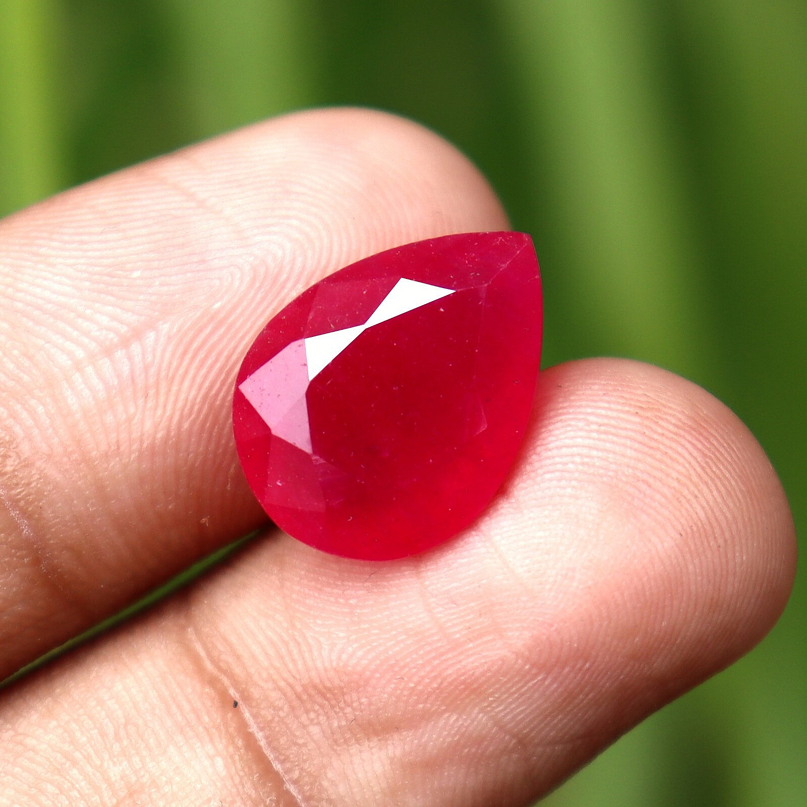 9.75 Ct Red Bixbite Beryl Loose Gemstone Pear Cut Certified