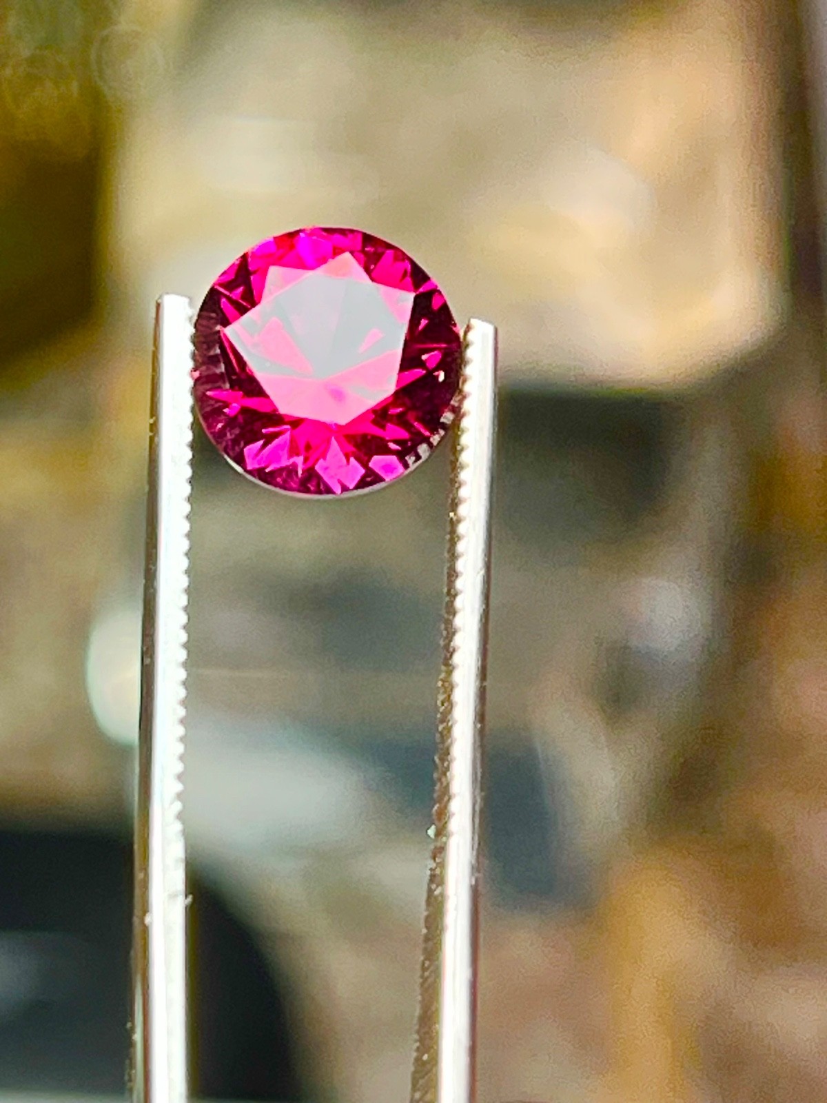 2.19ct AAA Vivid Montana Raspberry Pink rhodolite garnet precision cut