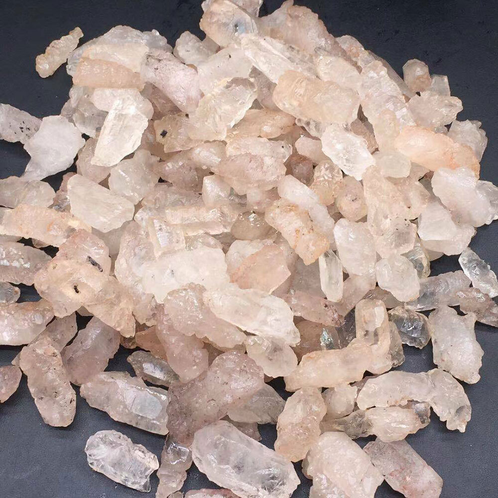 DIY 100G Natural Corundum Amethyst Quartz Rock Crystal Opal Egg Yolk Fluorite
