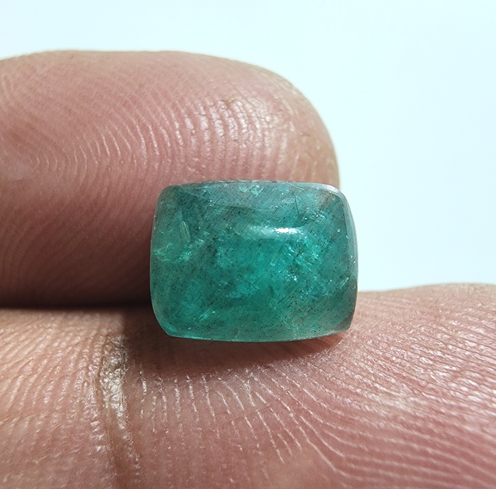 Wonderful Zambian Green Emerald 2 Crt Faceted Emerald Cut Shape Loose Gemstone