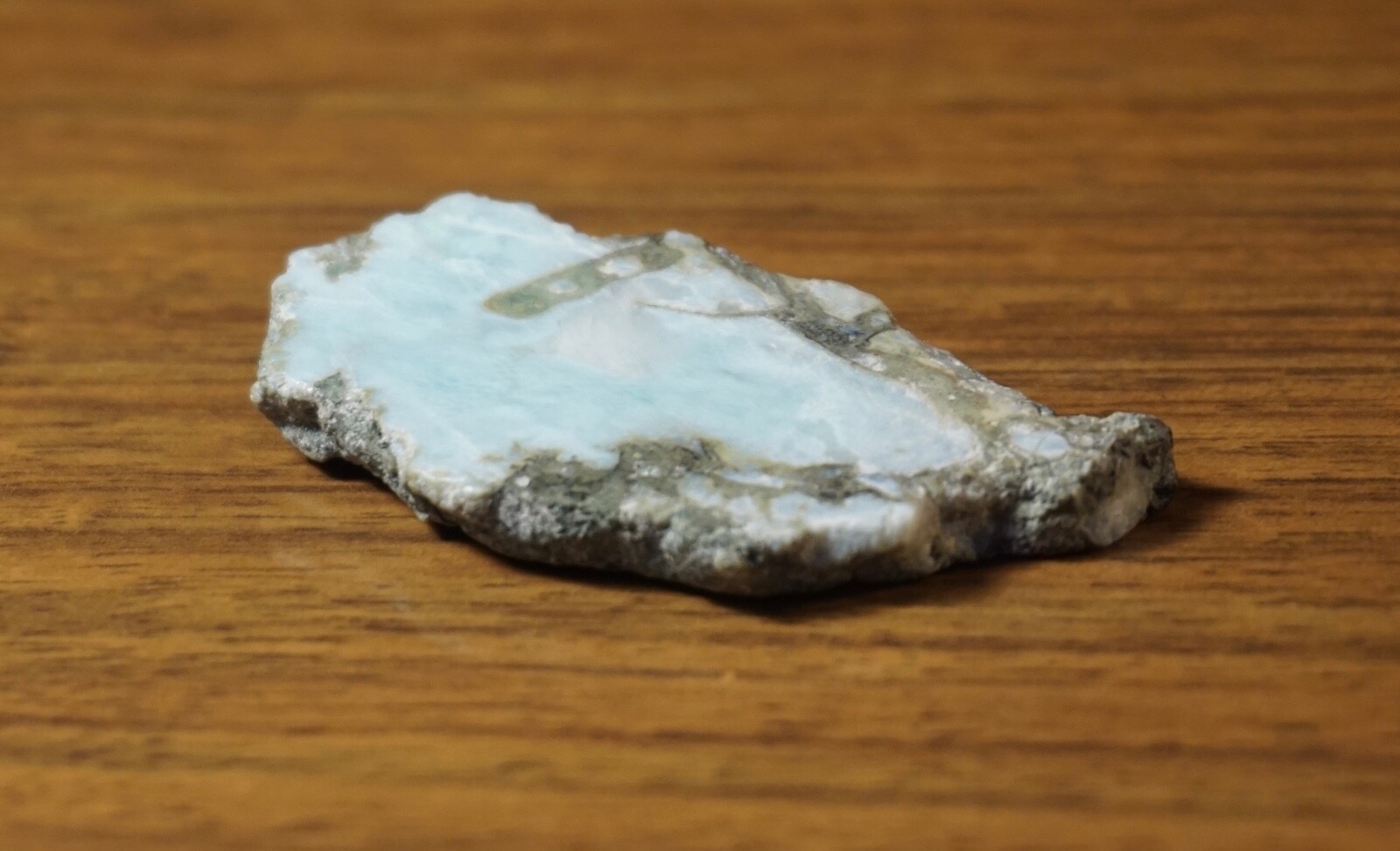 Larimar Natural Authentic Slab Rough Rock Blue Gem Stone Specimen 16.3 grams