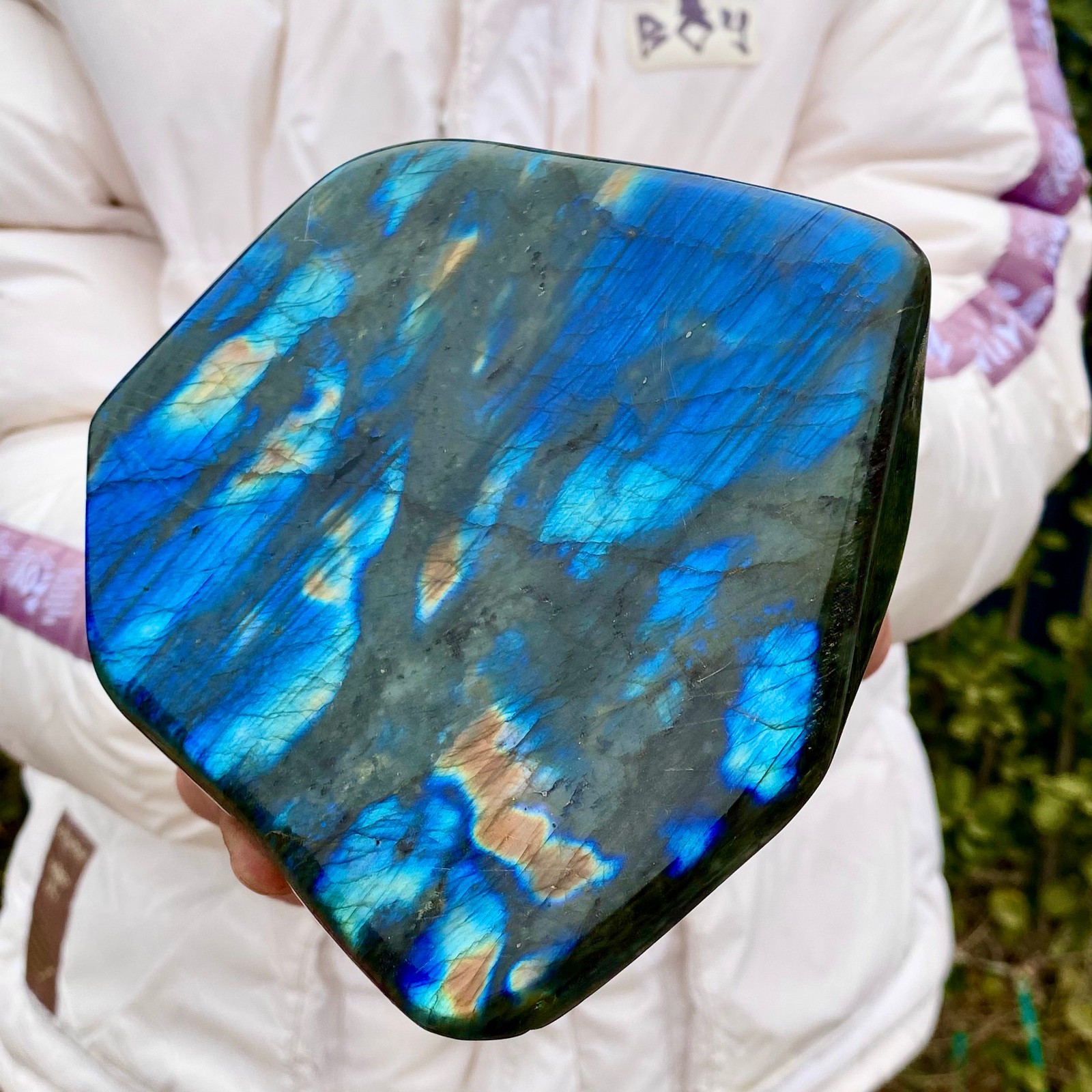 3LB Natural Gorgeous Labradorite Quartz Crystal Stone Specimen Healing