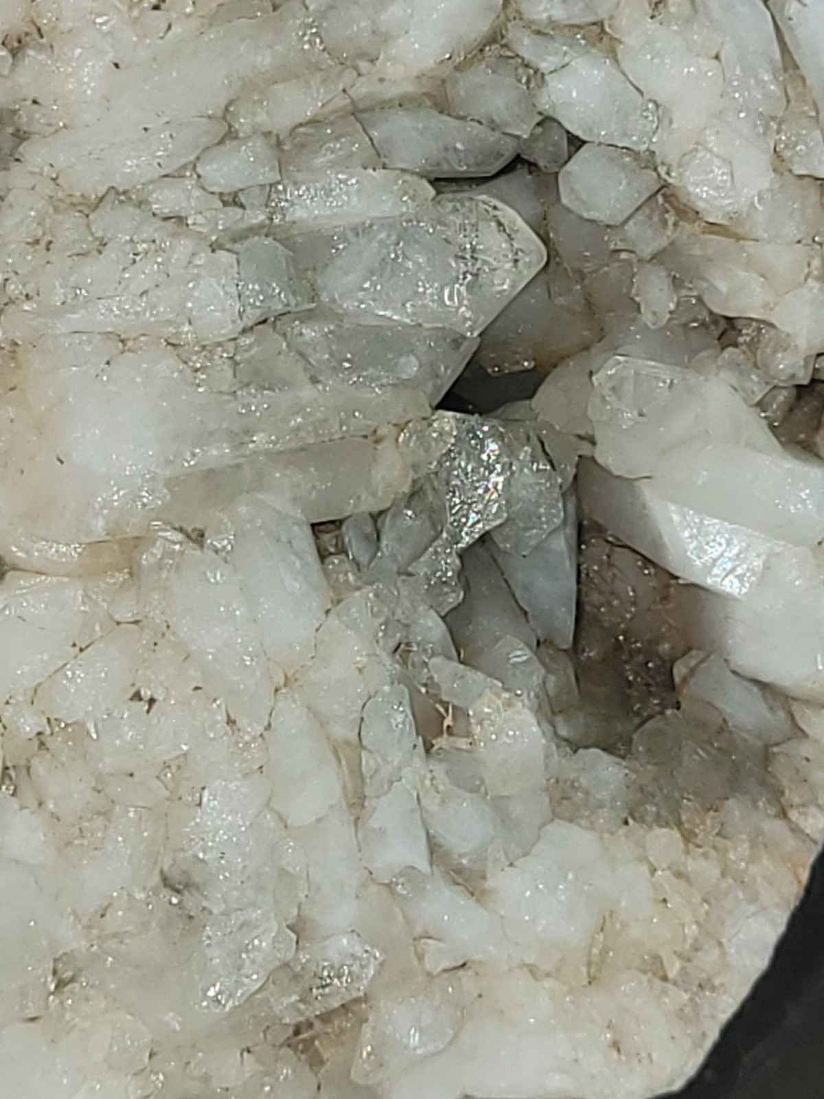 Natural Arkansas Pegmatite Feldspar Quartz Crystal Vug Mineral Specimen 9.9 oz