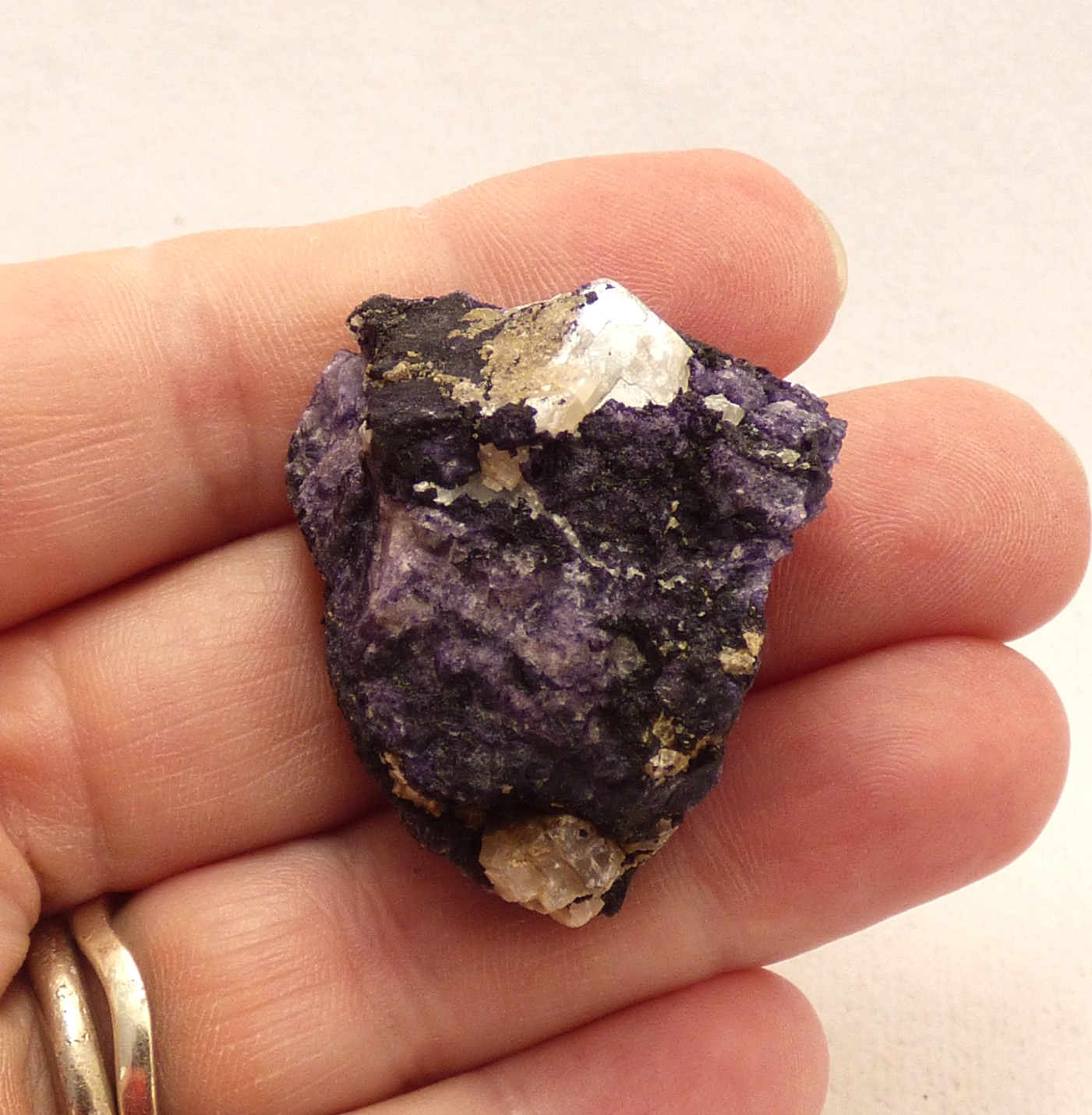 Blue John Fluorite Crystal Display Specimen Derbyshire UK 34mm 30g Unpolished