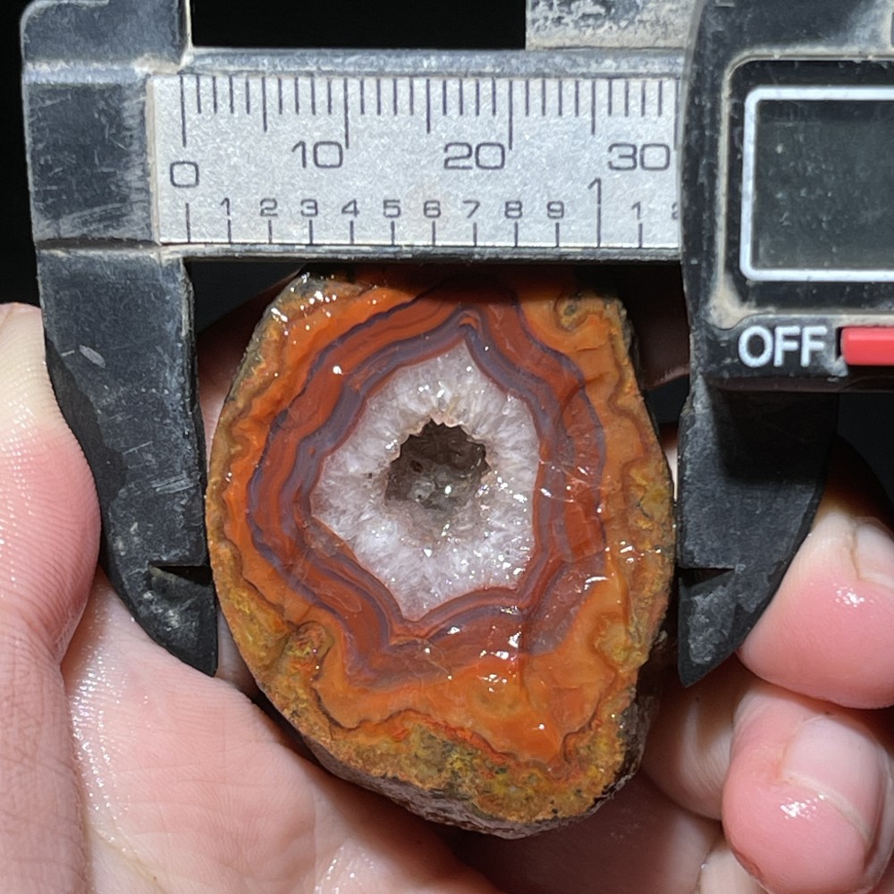 Unique Rough Agate crystal geode Achat Nodule Chinese Agate Xuanhua 39g D450