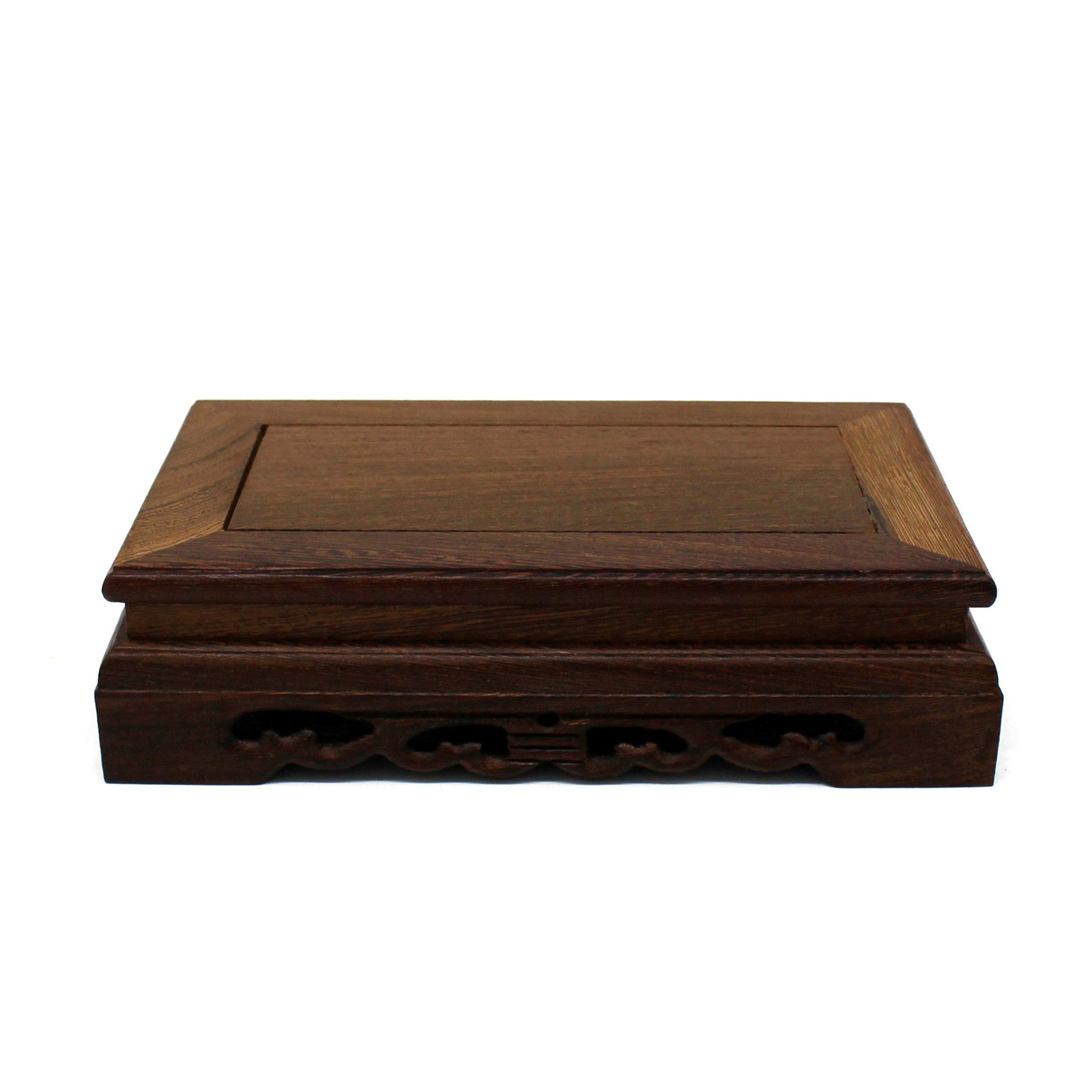 CVHOMEDECO. Primitives Rustic Rosewood Rectangle Display Stand Vase Pot Base …