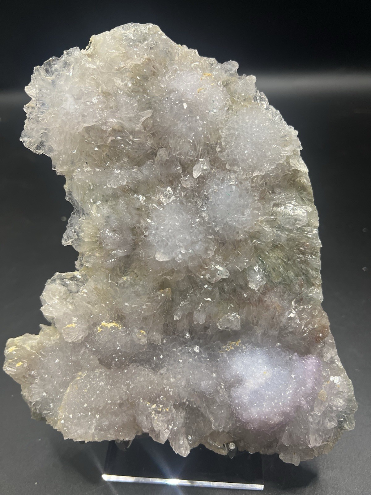 Large Natural 1.3 LB Multicolor Zeolite W/ Stand!Crystals ,Minerals,Home Decor