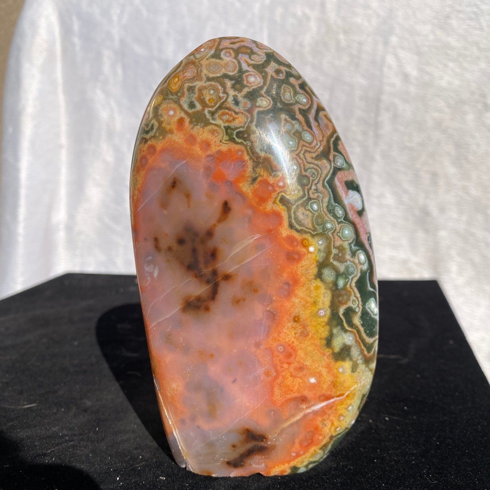 540g Natural polychrome Ocean Jasper Specimen Quartz Crystal Reiki Healing