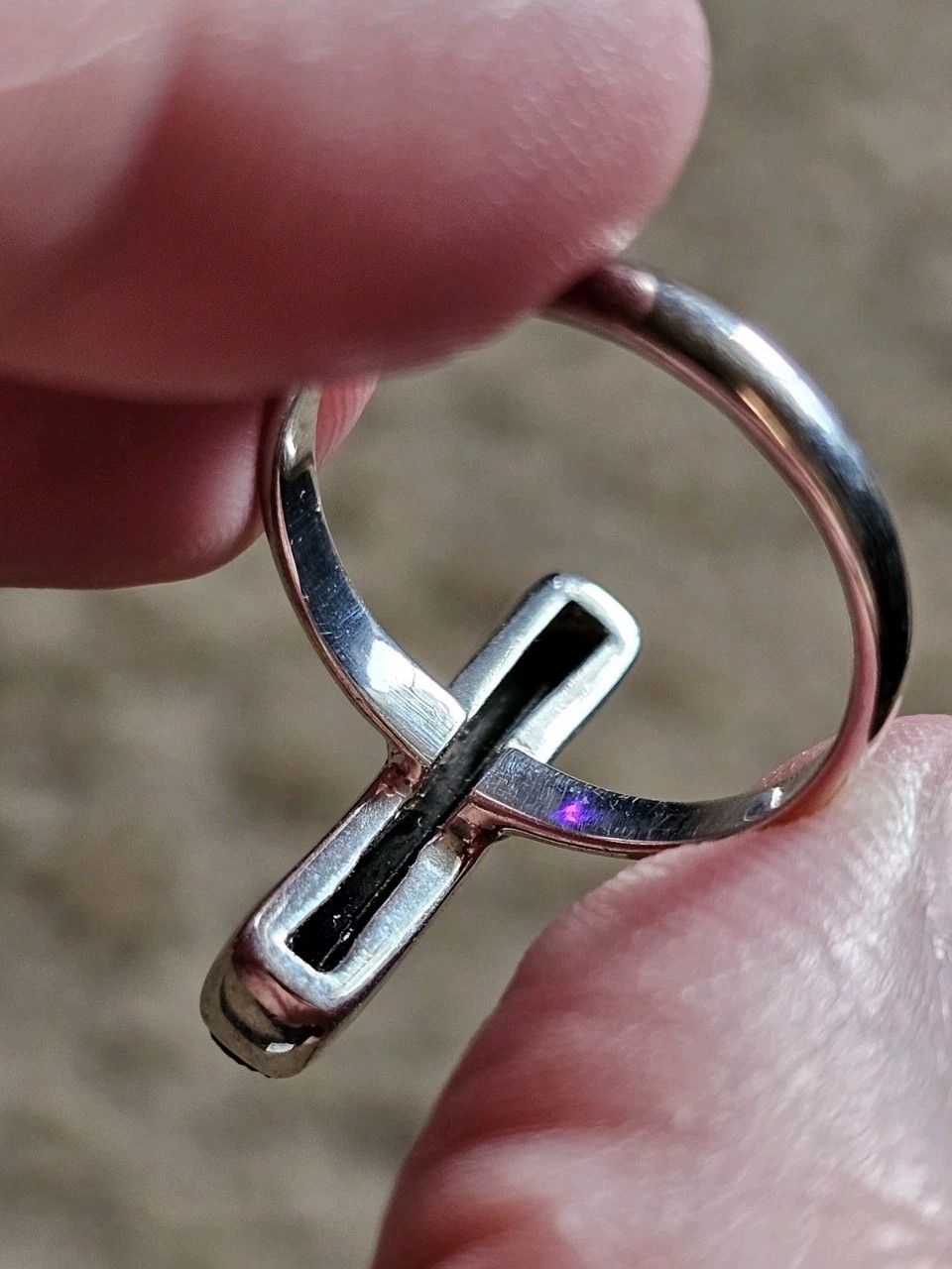 Sterling Silver Green Tourmaline Ring, Size 7, Crystals & Stones, Mineral