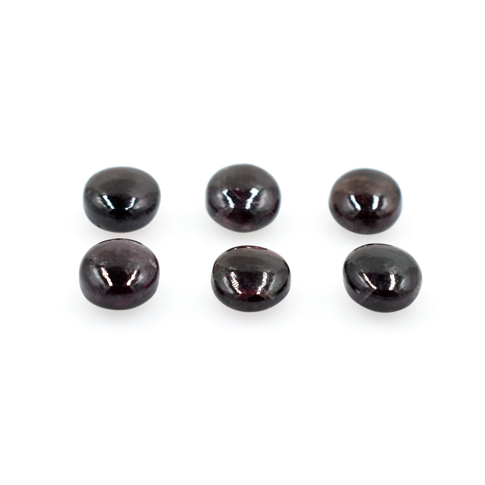 Natural Garnet January Birthstone Loose Gemstone For Jewelry Making Smooth Stone