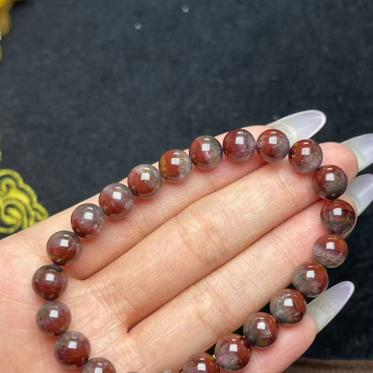 Natural Rare Aurora 23 Energy Stone Bracelet Adult Collectibles