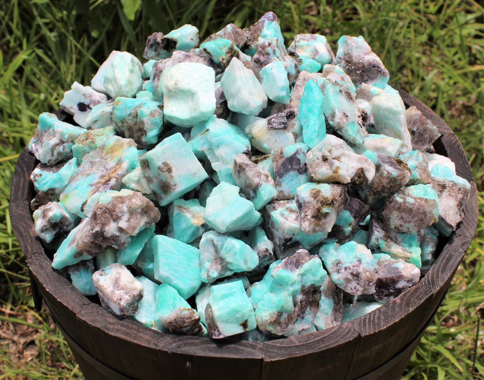 HUGE Wholesale 11 lb Lot Bulk Natural Rough Amazonite Crystal Healing Raw