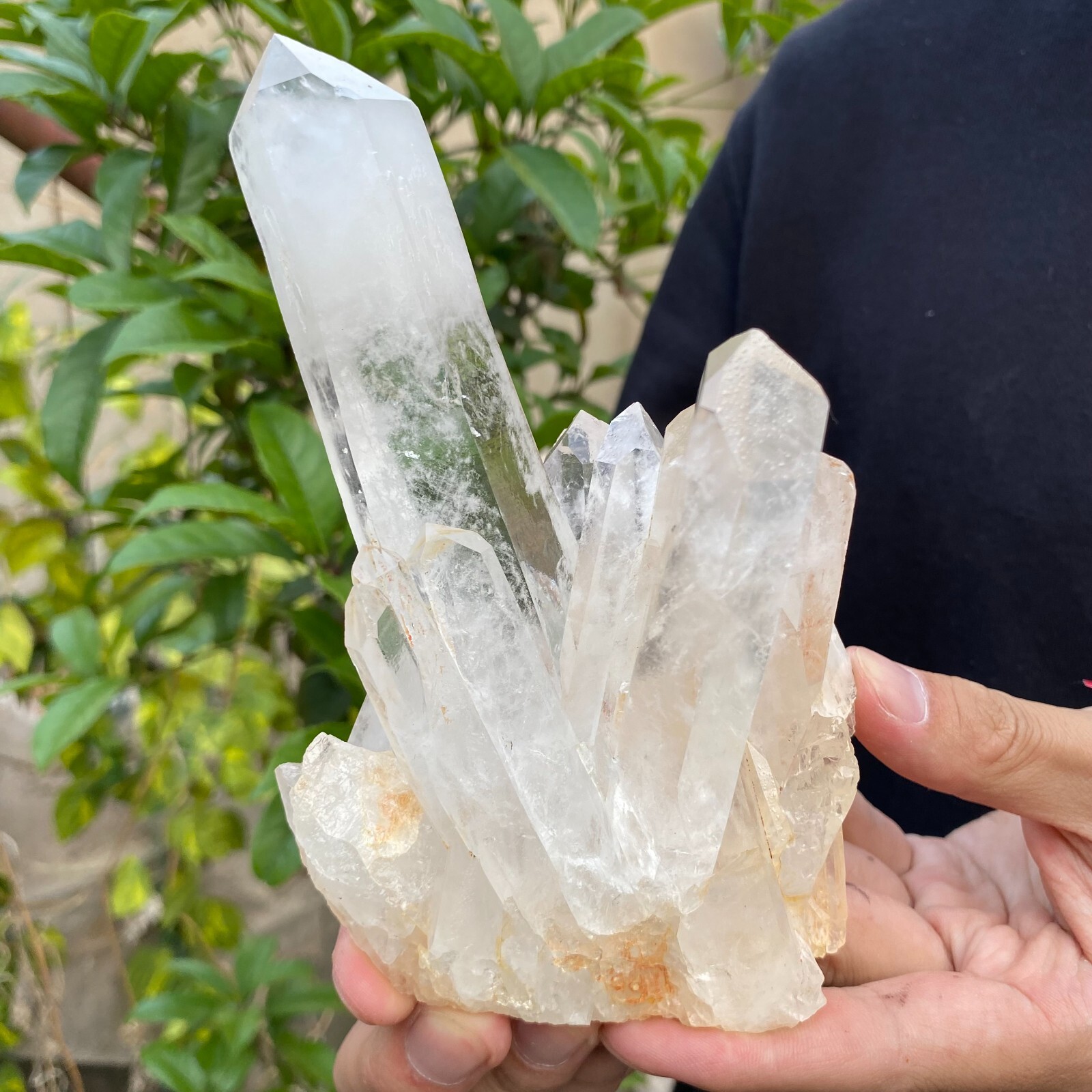 1.2lb Natural Clear White quart Crystal Cluster Raw Healing Specimen