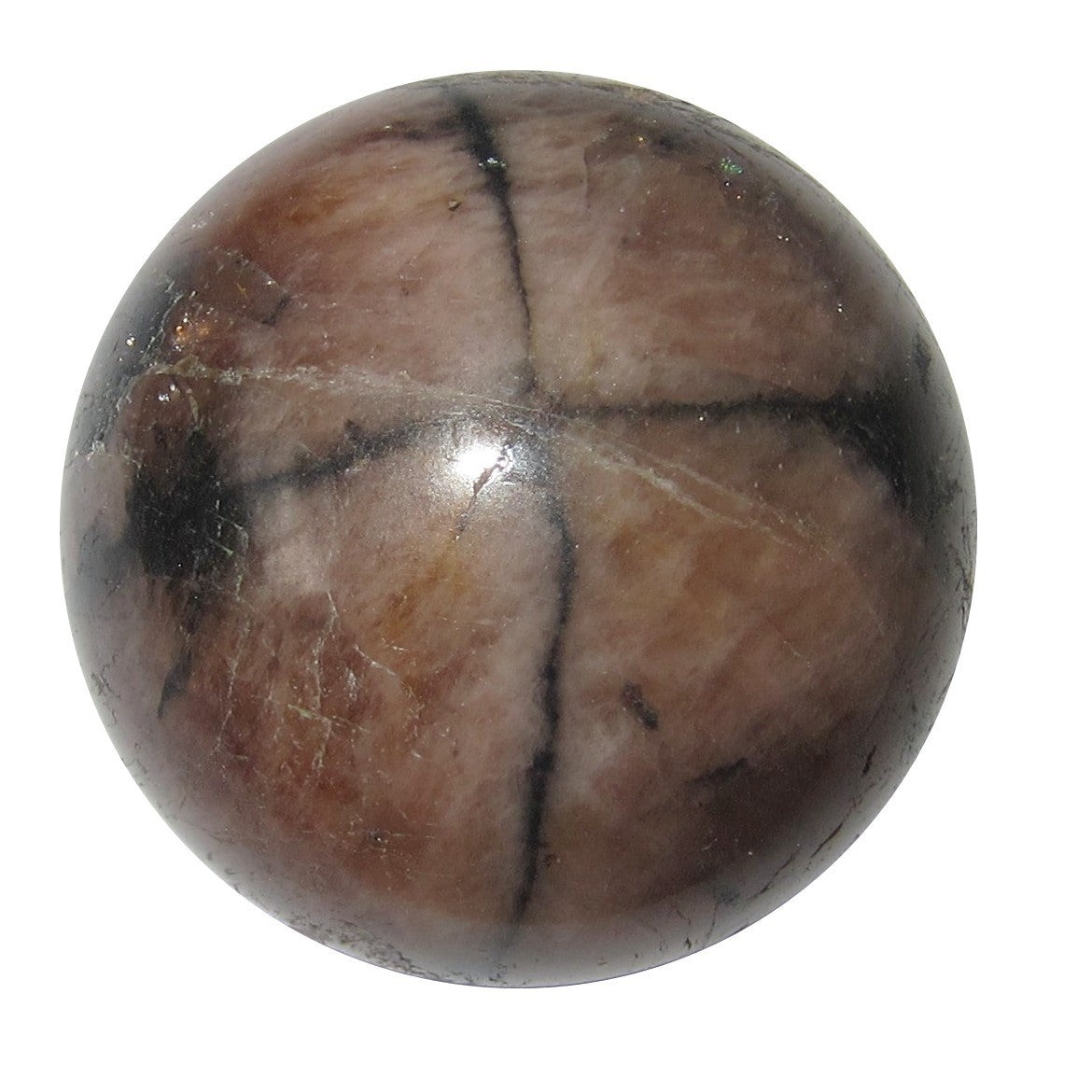 Chiastolite Sphere Christ Holy Cross Crystal Ball Protection Cross Stone Orbs