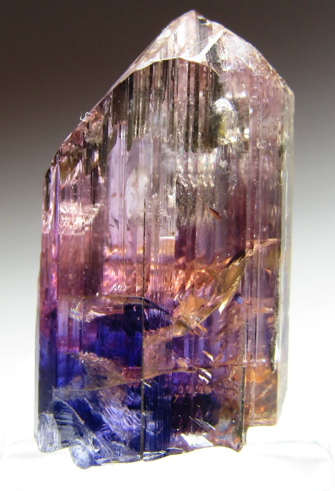 EXCEPTIONAL OUTSTANDING FANCY COLOR GEM UNHEATED TANZANITE CRYSTAL!!! TANZANIA