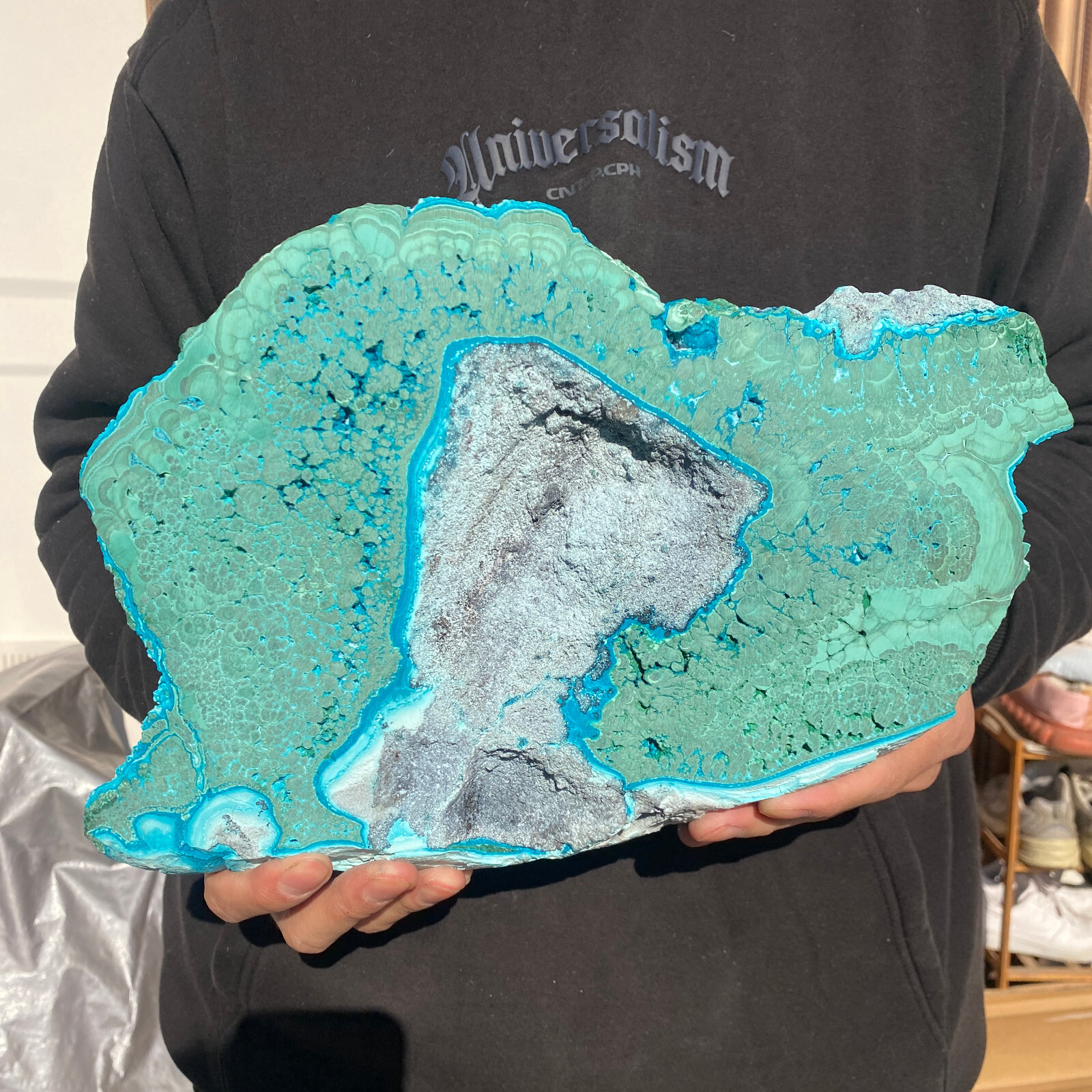 10LB Rare Natural Beautiful Chrysocolla/Malachite Crystal Gem Mineral Specimen