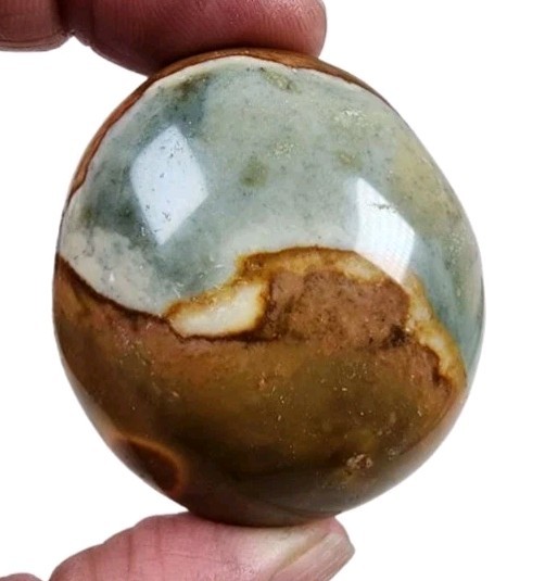 Polychrome Jasper Polished Pebble Madagascar 62.8 grams