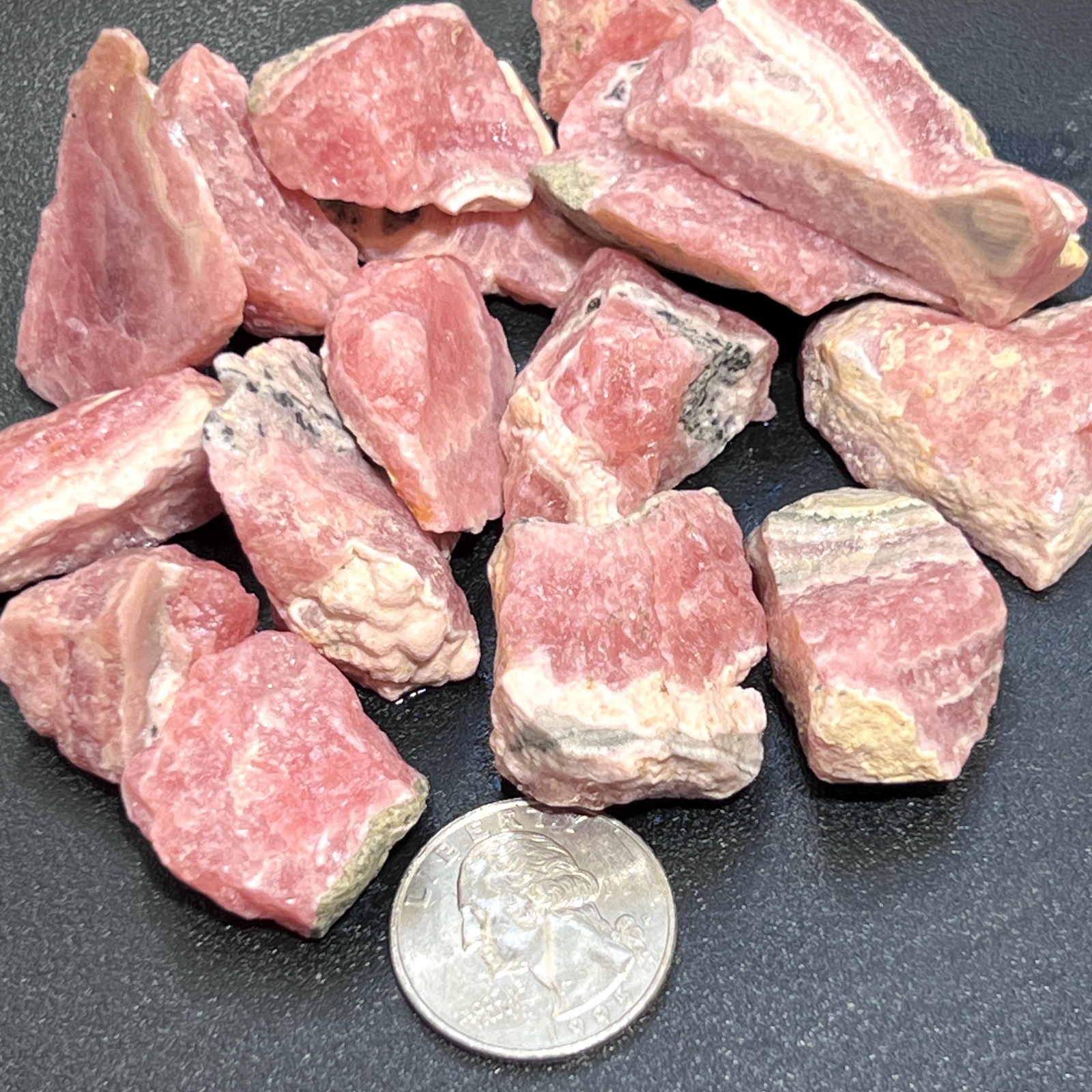 Pink Rhodochrosite Rough Raw (By The Piece Or Pound) Gemstone Supply