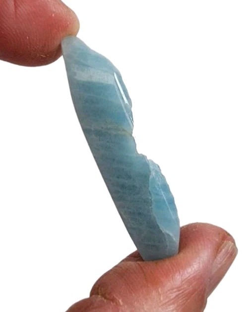 Aquamarine Crystal Polished Faced Rough 6.31 grams.
