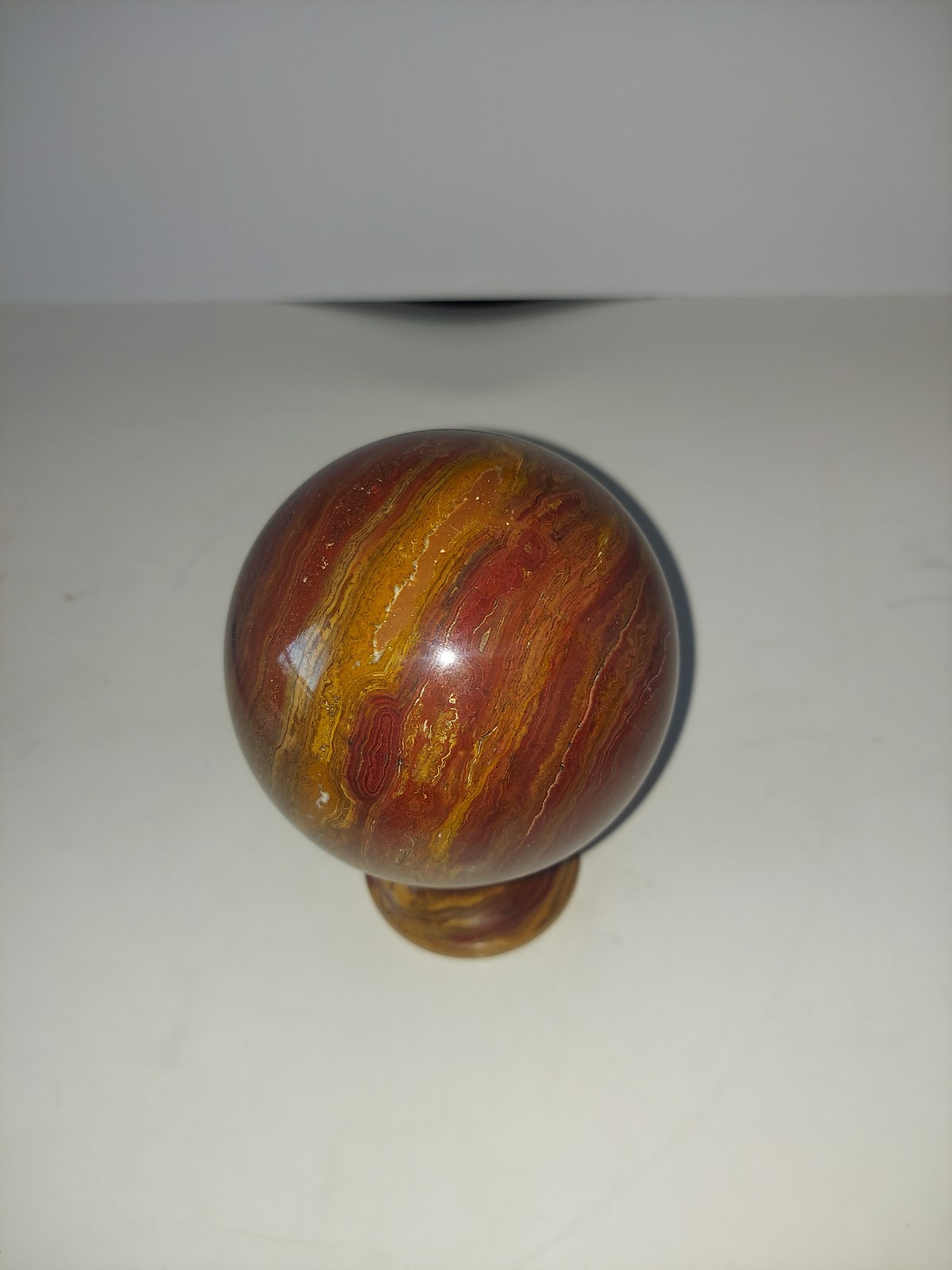 Beautiful natural Ocean Jasper Orbicular Sphere Reiki Crystal Ball.