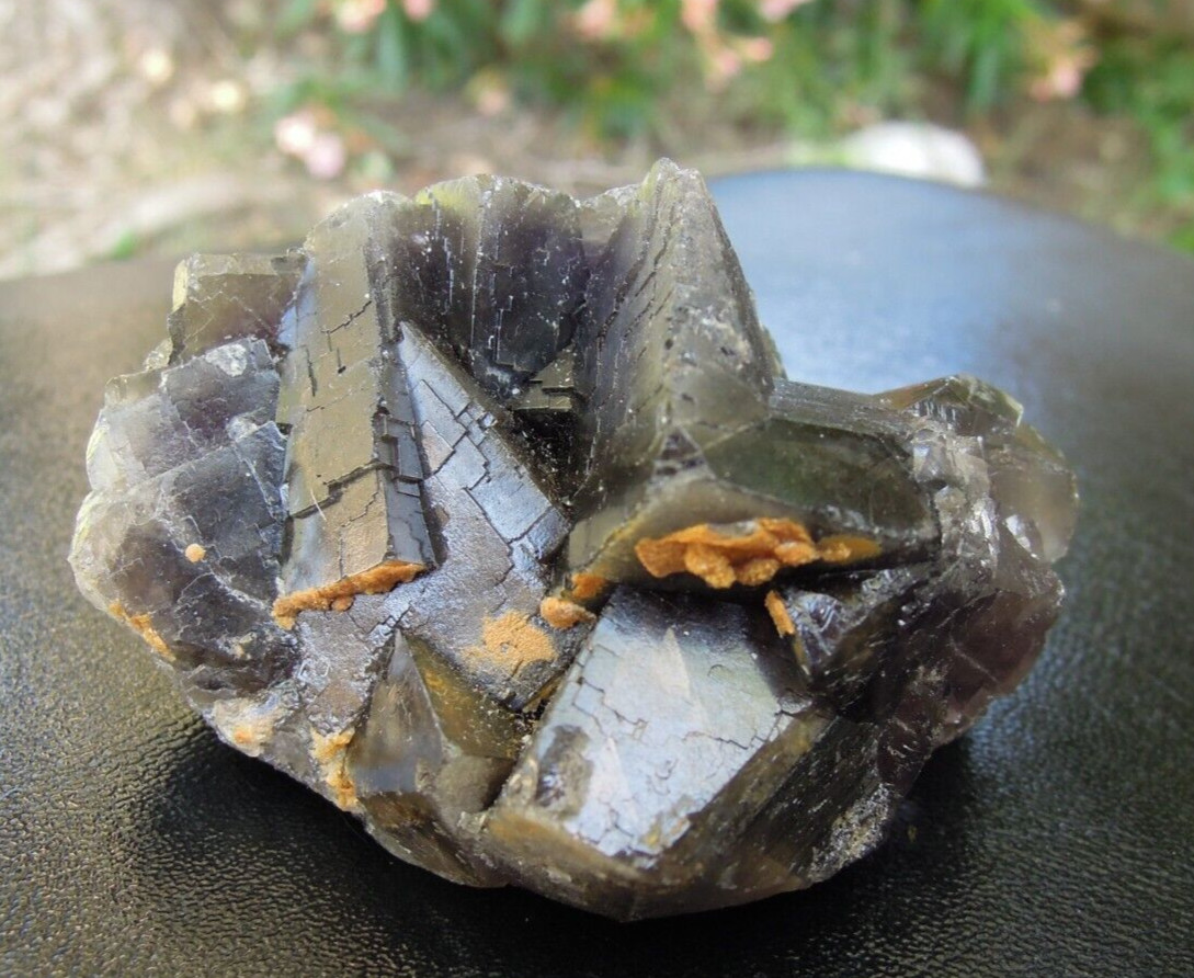 176g Natural Dark Blue Fluorite Crystal Cluster Mineral Speciman