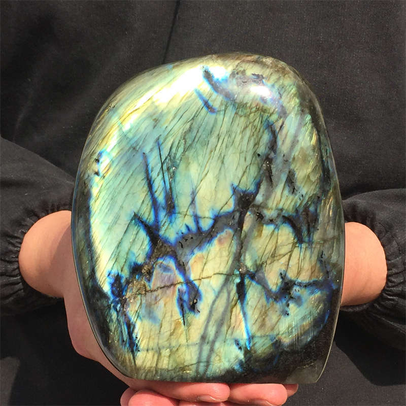 1.69kg Natural Labradorite Quartz Crystal Spectrolite Mineral Reiki healing