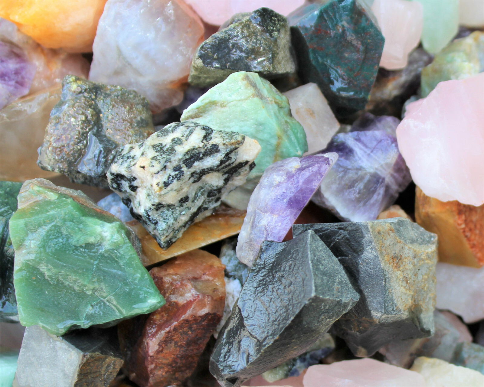 1000 Carat Bulk Mix Assorted Rough INDIA Mix Stones (Raw Natural Rocks)
