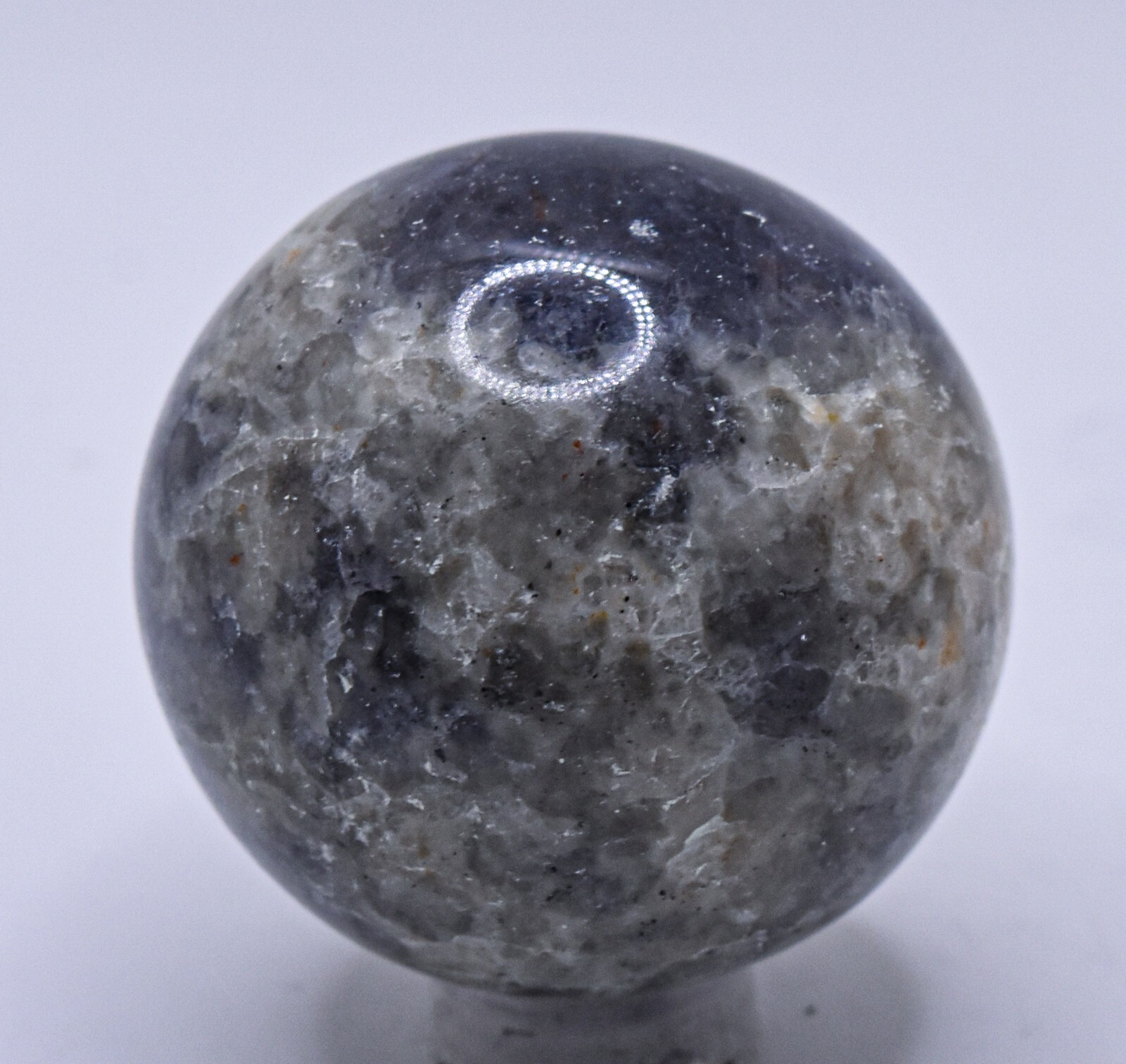 41mm 95g Blue Iolite Sphere Polished Natural Gemstone Crystal Mineral Ball India