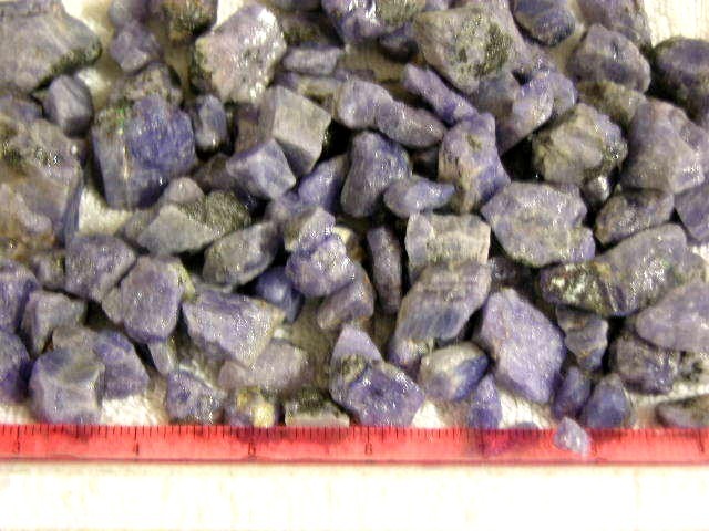 Tanzanite crystal untreated mixed grade rough 10-25mm 1/2 ounce lots 1-3 piece