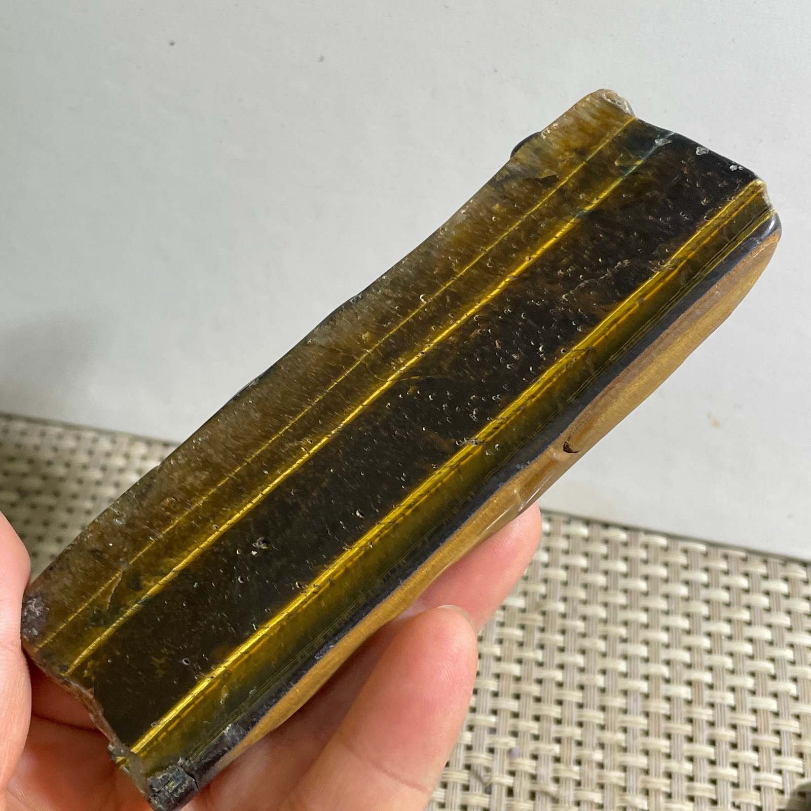 91g Natural tiger’s-eye Rough Raw Stone Rock Specimen Reiki healing