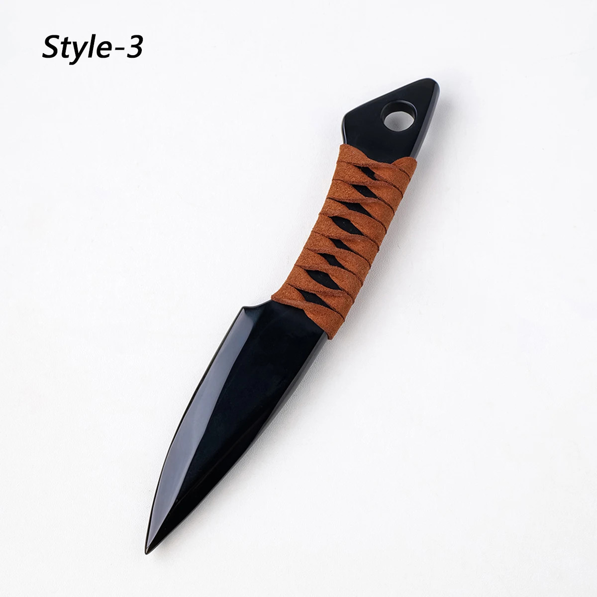 1PC Natural Crystal Obsidian Original Stone Model Knife Polishing Unbladed Knife