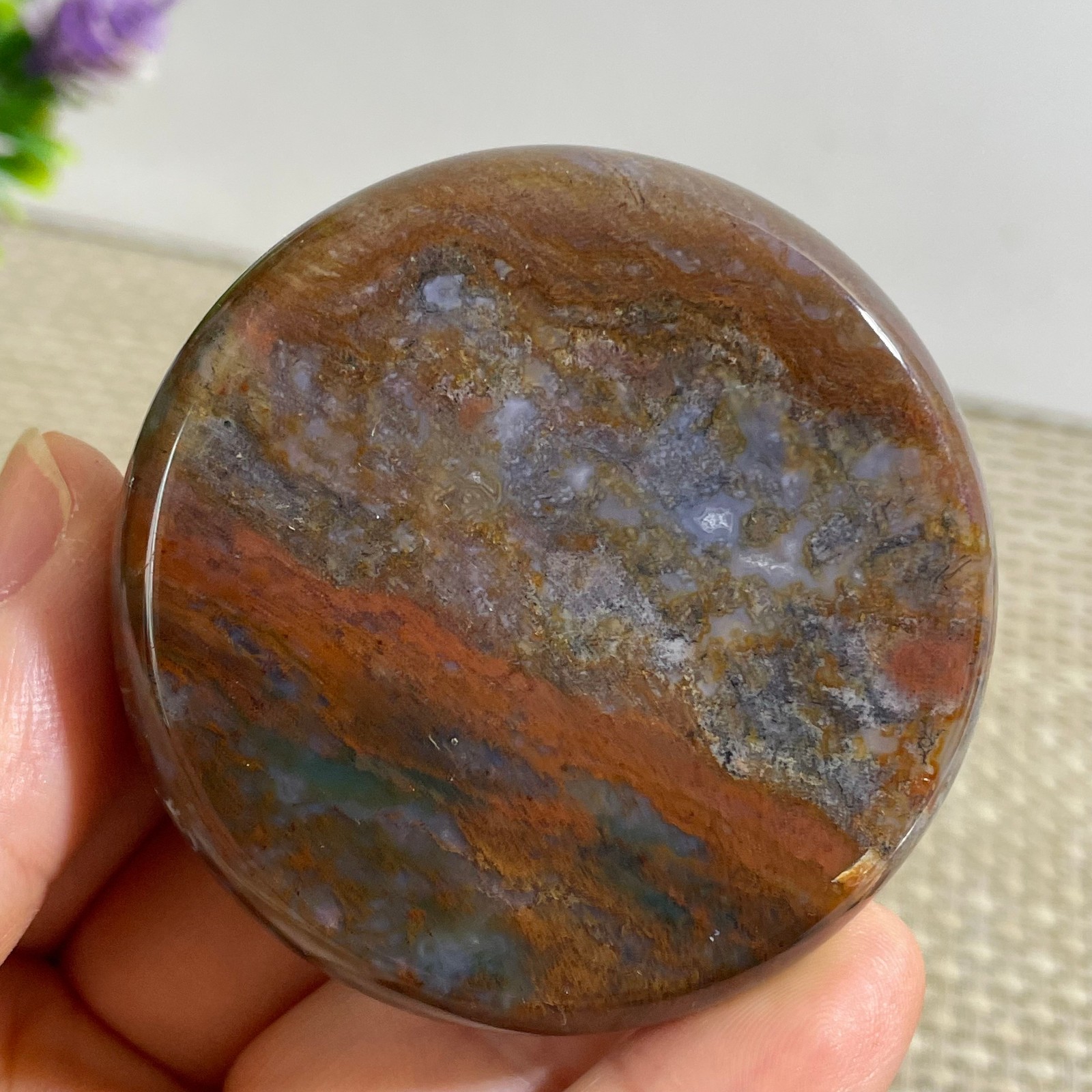 85g BEAUTIFUL NATURAL OCEAN JASPER STONE MINERAL MADAGASCAR