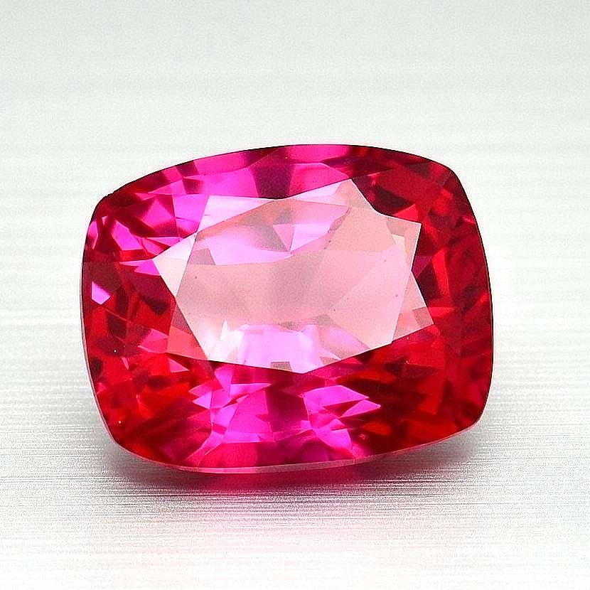 10.50 Ct Natural Hot Pink Mahenge Spinel Cushion Cut Certified Loose Gemstone