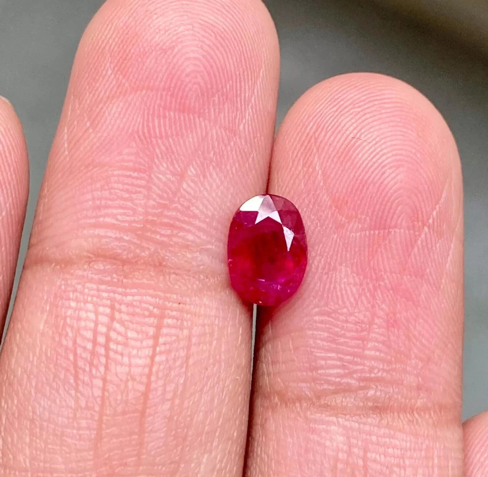 5 Ct+ Natural Unheated Mozambique Red Ruby Oval Loose Certified Gemstone