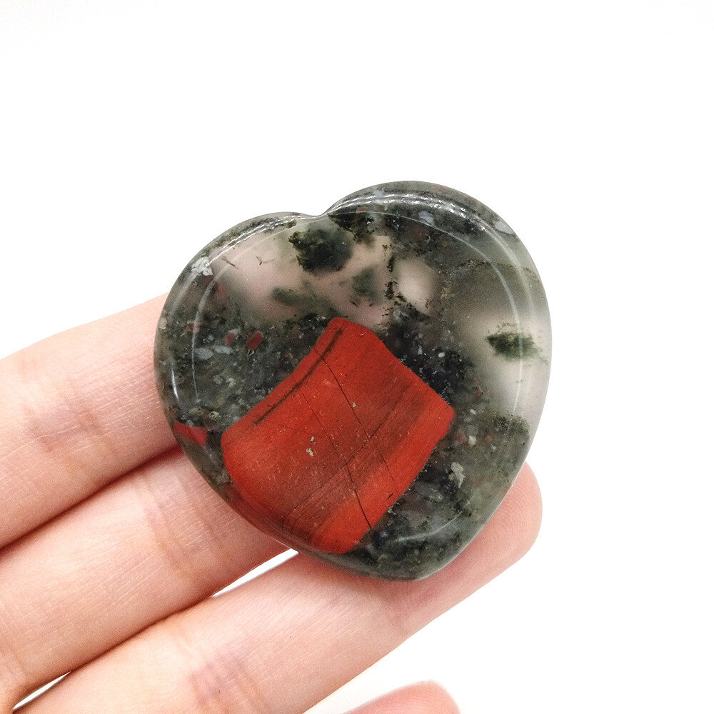 Heart Thumb Worry Stone Pocket Palm Healing Crystal Chakra Reiki Meditation