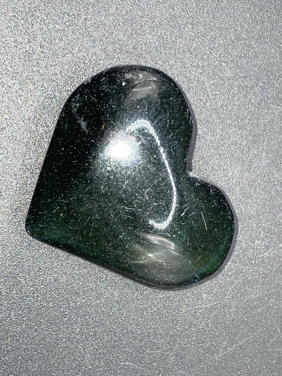 Green Jasper Heart 43g