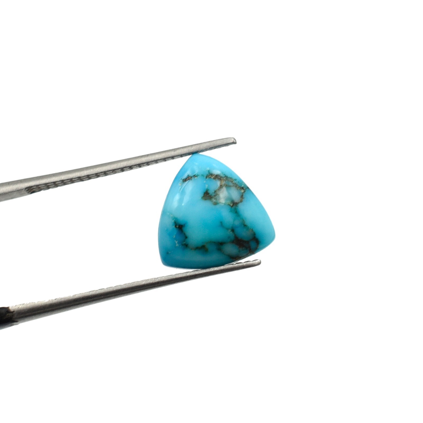 Natural Turquoise Trillion Shape Plain Smooth Loose Gemstone For Jewelry Making