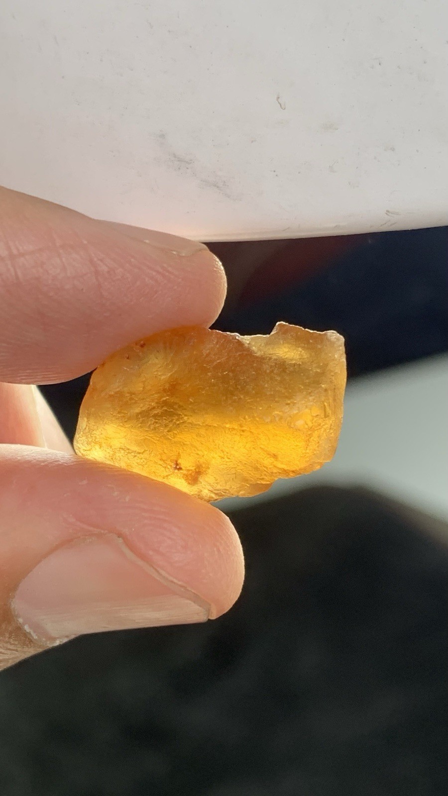 128 Ct Dark Orange Hessonite Garnet From Africa Facet Grade Rough
