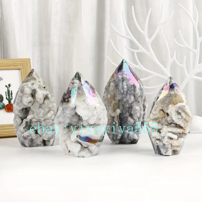 Angel Aura Sphalerite Flame Rare Rainbow Metallic Crystal 200-300g Energy Gener