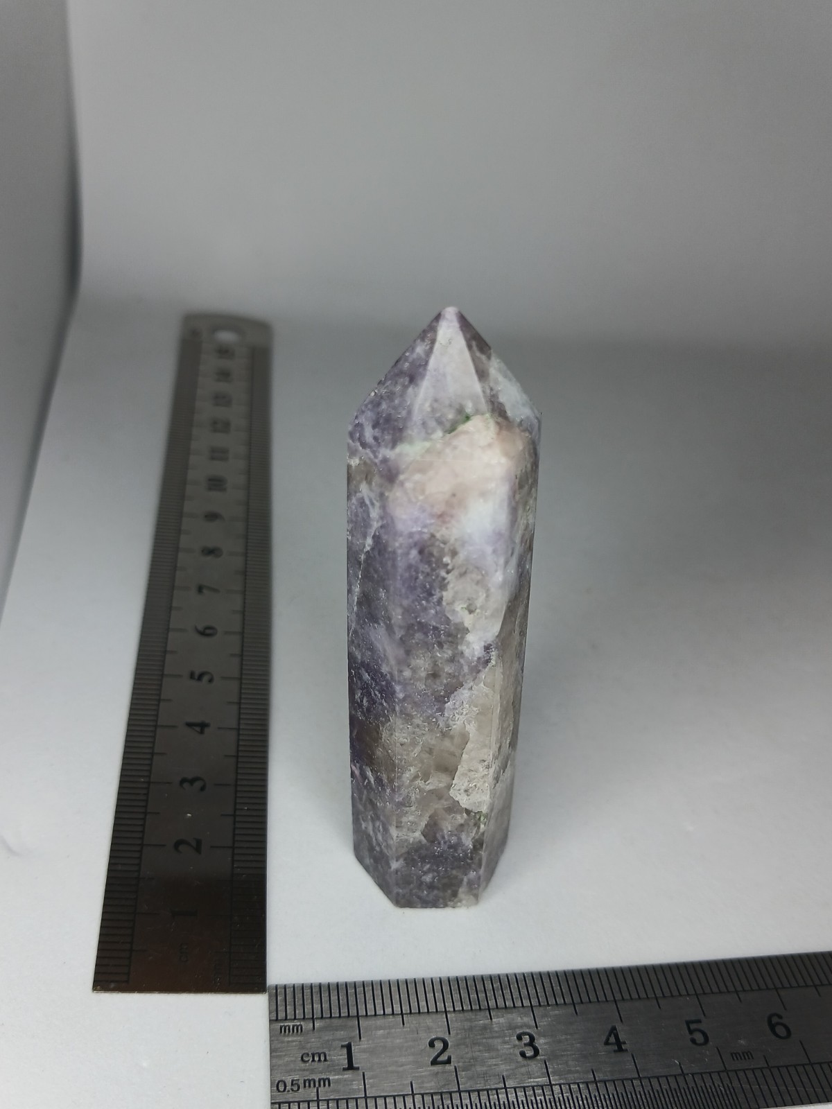 Purple Mica Lepidolite Crystal Tower Decorative Collectable