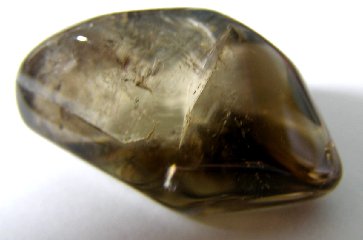 LOVELY NATURAL SMOKEY QUARTZ TUMBLED POINT – 2.5 x 1.5 cms 7.04 gms #9