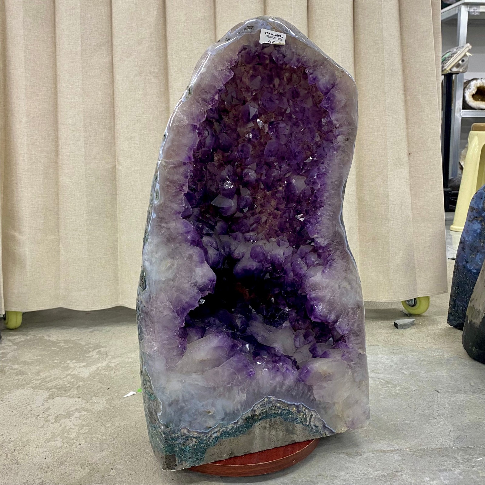 97.86LB Natural agate Amethyst geode quartz cluster crystal Cathedral specimen