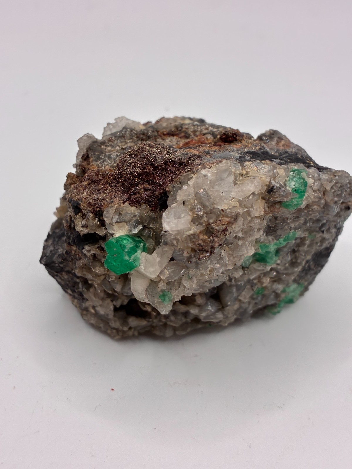 Rough Crystal Colombian Emerald Raw Matrix Collector Piece, Natural Not treament